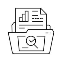 use case analysis line icon vector illustration