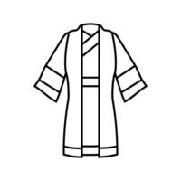 taoist robe taoism line icon vector illustration