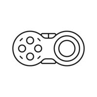 fidget pad fidget toy line icon vector illustration