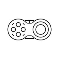 fidget pad fidget toy line icon vector illustration