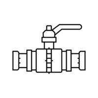 pipe pipeline line icon vector illustration