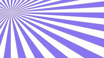 A background of Purple and white spirals, violet and white color sun burst visual background pack, Sunlight effect background video template rotates, two pop solid color looping motion background