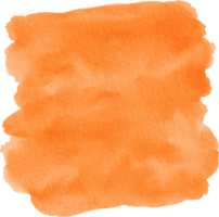 Orange Watercolor Splash Brush Paint Background png