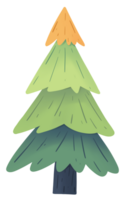 Natale albero mano disegnato stile png