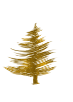 oro luccichio particelle Natale albero con stella png