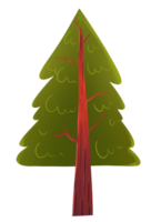 Kerstmis boom hand- getrokken stijl png