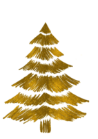 Gold funkeln Partikel Weihnachten Baum mit Star png