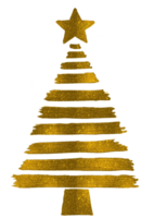goud schitteren deeltjes Kerstmis boom met ster png