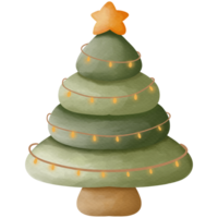 Navidad árbol entonces linda png