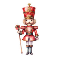 AI generated Nutcracker For Christmas Event. Watercolor Style. AI Generated png