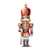 AI generated Nutcracker For Christmas Event. Watercolor Style. AI Generated png