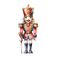 AI generated Nutcracker For Christmas Event. Watercolor Style. AI Generated png