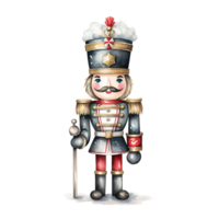 AI generated Nutcracker For Christmas Event. Watercolor Style. AI Generated png