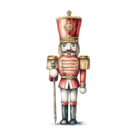 AI generated Nutcracker For Christmas Event. Watercolor Style. AI Generated png