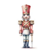 AI generated Nutcracker For Christmas Event. Watercolor Style. AI Generated png