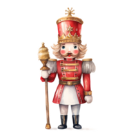 AI generated Nutcracker For Christmas Event. Watercolor Style. AI Generated png