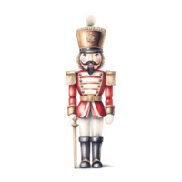 AI generated Nutcracker For Christmas Event. Watercolor Style. AI Generated png