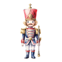 AI generated Nutcracker For Christmas Event. Watercolor Style. AI Generated png