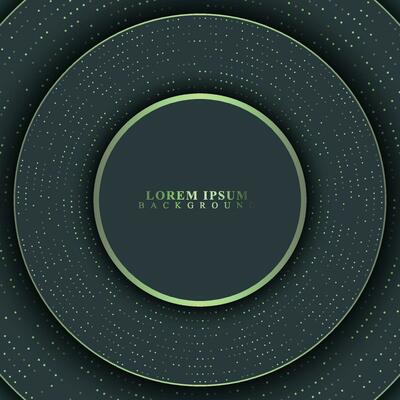 Luxury circle background with lines and dot.