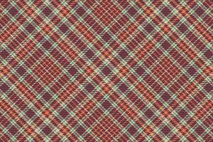 Tartan plaid pattern with texture and retro color. vector