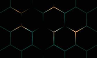 Hexagonal with bright background. vector