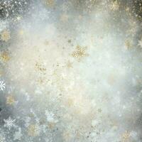 AI generated A gold and silver themed background with a subtle snowflake pattern photo