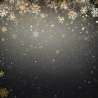 AI generated A gold and silver themed background with a subtle snowflake pattern photo