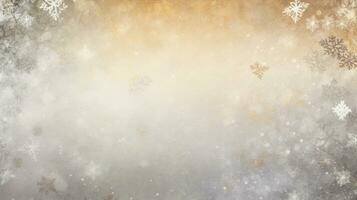 AI generated A gold and silver themed background with a subtle snowflake pattern photo