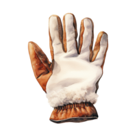 AI generated Winter Gloves For Christmas Event. Watercolor Style. AI Generated png