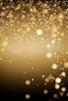 AI generated An elegant gold glitter background for a message, suitable for a sophisticated celebration photo