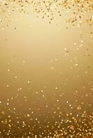 AI generated An elegant gold glitter background for a message, suitable for a sophisticated celebration photo