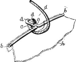 Fastening Device vintage illustration. vector