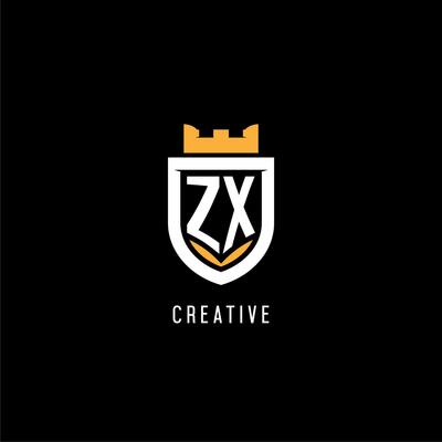 LOGOS - kibisugaesi initial-zx-logo-with-shield-