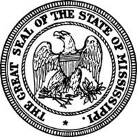 The Great Seal of the State of Mississippi, vintage illustration vector