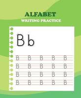 Alphabet letters tracing worksheet with all alphabet letters vector