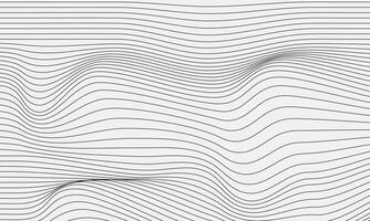 Lines wave abstract background vector