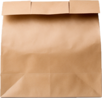 ai genererad brun papper lunch väska png