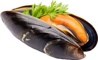 AI generated stuffed mussel png