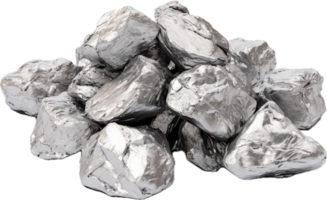 ai generiert Silber Nuggets png