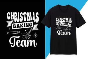 Christmas Baking Team vector