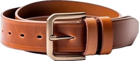 AI generated leather belt png