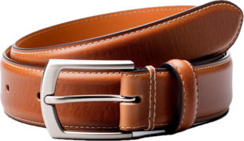 AI generated leather belt png