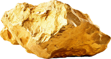 AI generated gold nuggets png