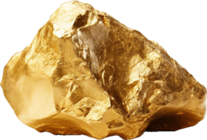 AI generated gold nuggets png