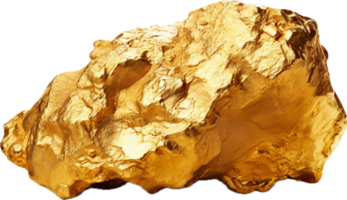 AI generated gold nuggets png