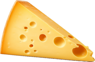 AI generated slice of cheese png