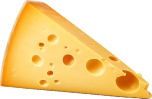 ai generado rebanada de queso png