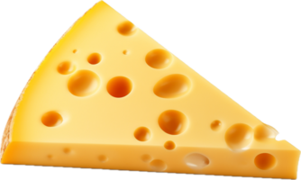 AI generated slice of cheese png