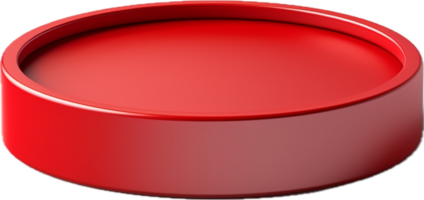 AI generated red ring box png