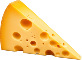 AI generated slice of cheese png